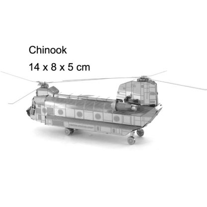 3 PCS 3D Metal Assembly Model DIY Puzzle, Style: CH-74 Chinook - Image 2