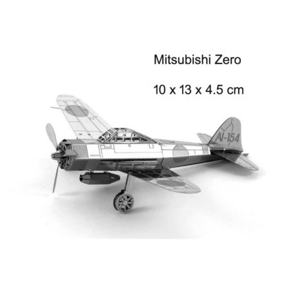 3 PCS 3D Metal Assembly Model DIY Puzzle, Style: A6M Zero - Image 2