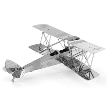 3 PCS 3D Metal Assembly Model DIY Puzzle, Style: Tiger Moth Fighter