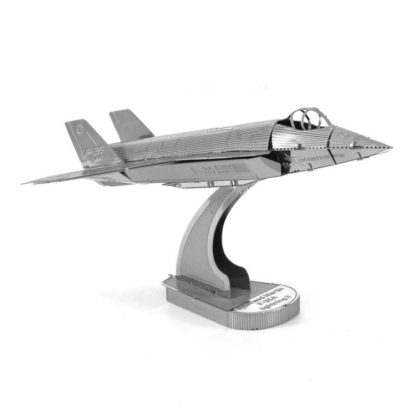 3 PCS 3D Metal Assembly Model DIY Puzzle, Style: F35 Fighter