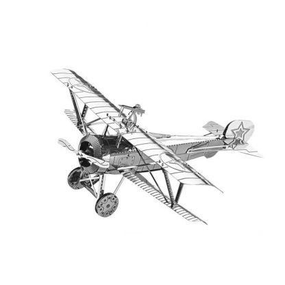 3 PCS 3D Metal Assembly Model DIY Puzzle, Style: Nieuport 17