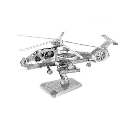 3 PCS 3D Metal Assembly Model DIY Puzzle, Style: RAH-66 Helicopter