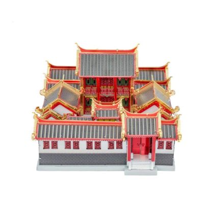 3D Metal Assembly Model Ancient Style Building Courtyard  House Puzzle Toy - Image 2