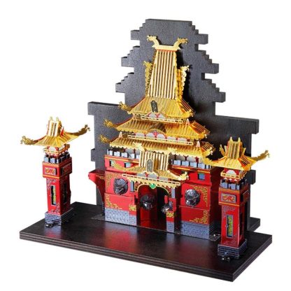 3D Metal Assembly Model Book End Of Drygon Gate Puzzle Toy