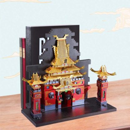 3D Metal Assembly Model Book End Of Drygon Gate Puzzle Toy - Image 3