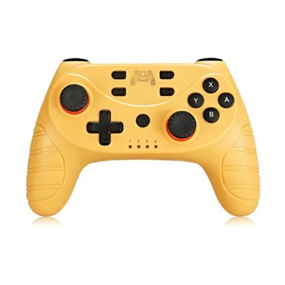 5 PCS Ipega NS-168 For Switch PRO with Vibration 6-axis Somatosensory Wireless Bluetooth Gamepad(Yellow)