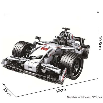 WEILE 7115 Remote Control Racing Building Block Assembly Car Model - Image 2