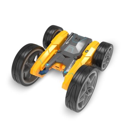 Stunt High-Speed Deformation Electric Remote Control Car Children Double-Sided Rolling Toy Off-Road Vehicle(Yellow) - Image 2