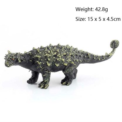 Simulation Animal Dinosaur World Static Toy Models, Style: 6 PCS Saichania - Image 2