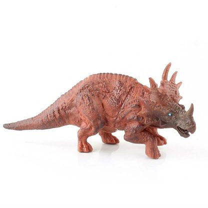 Simulation Animal Dinosaur World Static Toy Models, Style: 6 PCS Triceratops - Image 3