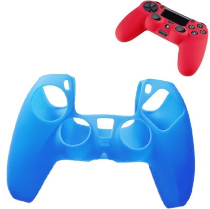 2 PCS Silicone Non-slip Handle Protective Cover For PS5(Dark Blue)