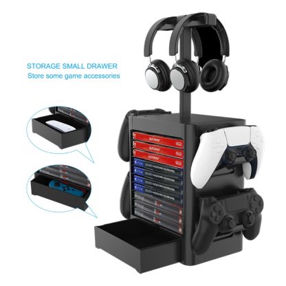 Game Disc Storage Rack Headphone Storage Rack For PS5 / Xsx - Image 2