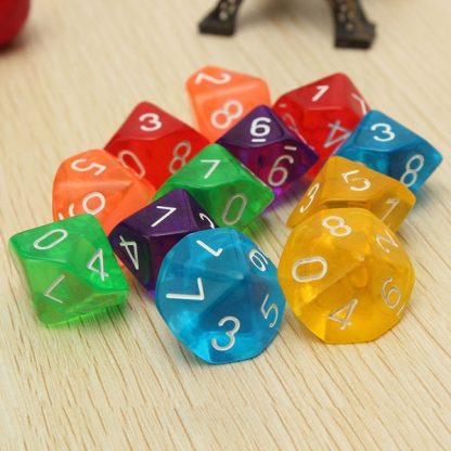 4 PCS Transparent Polyhedron Outdoor Bar Family Party Game Dice(Random Color Dlivery) - Image 3