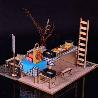 3 PCS DIY Cabin Chinese Ancient Architecture Restaurant DIY Dollhouse - Image 2