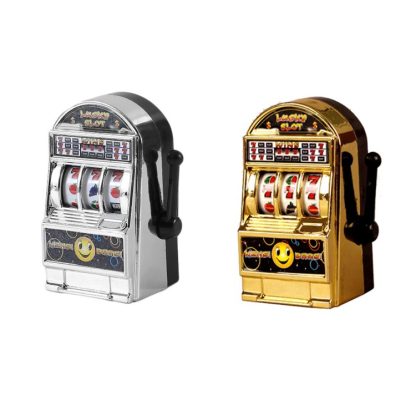 10PCS Vintage Mini Small Slot Machine Lucky Toy for Kid Children(Gold) - Image 2