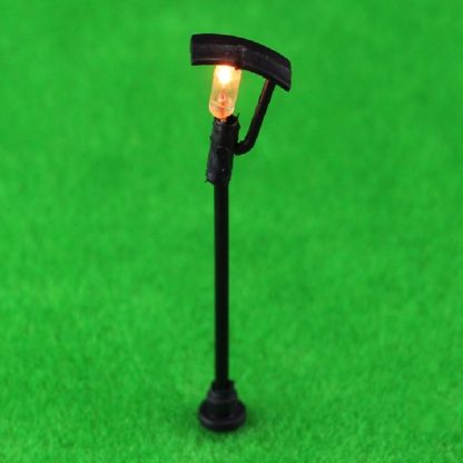 2 PCS Garden Miniature Mini Street Light Sand Table Single Head Light Street Lamp Model, Specification:Seven-shaped