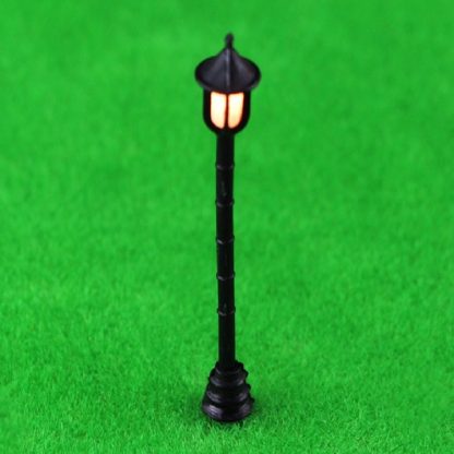 2 PCS Garden Miniature Mini Street Light Sand Table Single Head Light Street Lamp Model, Specification:Hexagon