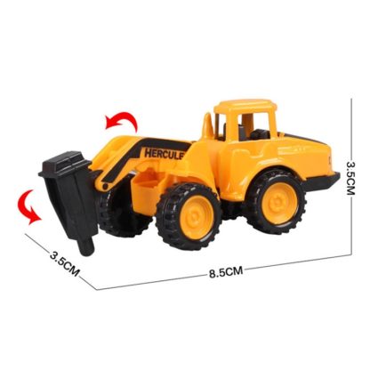 2 PCS Children Toy Simulation Inertia Car Mini Construction Engineering Vehicle Model(Electric Hammer Car) - Image 2