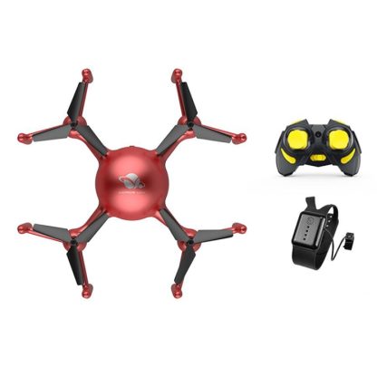 DIY Programming Drone Remote Control Quadcopter, Style:Handle + Watch(Red) - Image 2