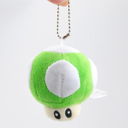 6 CM Super Mario Bros Mushrooms Plush Keychain Anime Figures Toys For Kids Birthday Gifts(Yellow) - Image 3