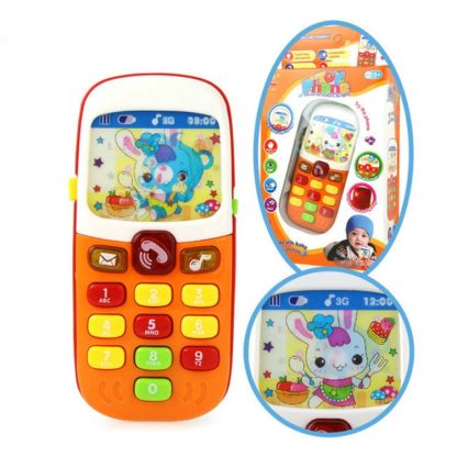 3 PCS Electronic Toy Phone Kid Music Mobile Phone Educational Learning Toys, Random Color Delivery - Image 2