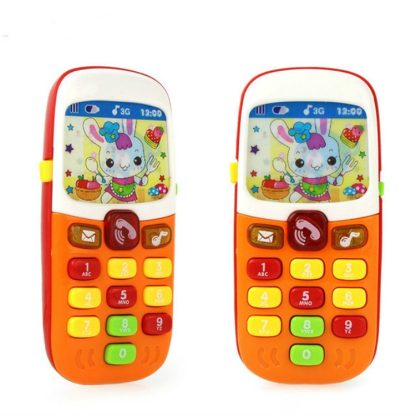 3 PCS Electronic Toy Phone Kid Music Mobile Phone Educational Learning Toys, Random Color Delivery - Image 3