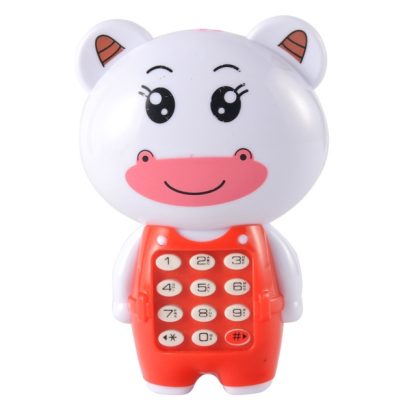 2 PCS Baby Electronic Toy Phone Children Animals Musical Mobile Phone Early Educational Toys for Baby Kids(Calf)