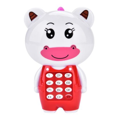 2 PCS Baby Electronic Toy Phone Children Animals Musical Mobile Phone Early Educational Toys for Baby Kids(Calf) - Image 2