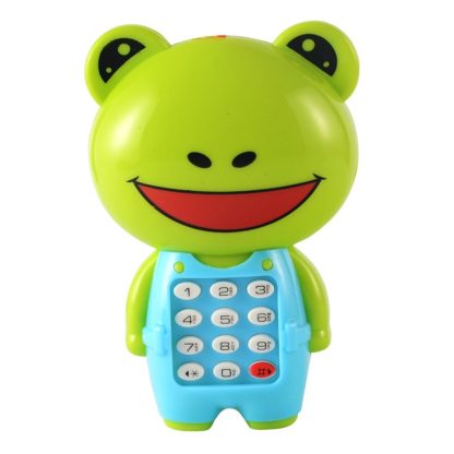 2 PCS Baby Electronic Toy Phone Children Animals Musical Mobile Phone Early Educational Toys for Baby Kids(Frog)