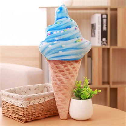 Waist Pillow Ice Cream Pillow Sweet Funny Ice Cream Cushion Pillow 88cm(Blue) - Image 3