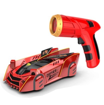 Electric Remote Control Follow Light Wall Climbing Car Charging Infrared Induction Four-Wheel Drive Car Children Toy(Red