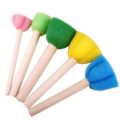 5 PCS Mini Foam Brush DIY Graffiti Sponge Art Supplies Children Fun Creative Painting Toys