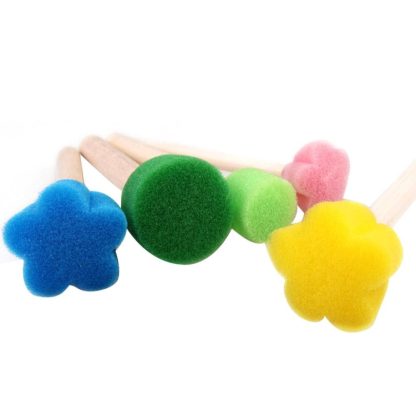 5 PCS Mini Foam Brush DIY Graffiti Sponge Art Supplies Children Fun Creative Painting Toys - Image 3