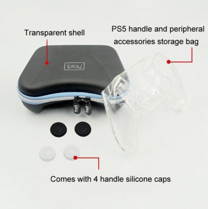 iPlay HBP-283 Gamepad Protective Shell Storage Bag For PS5(Handbag + PC Transparent Cover) - Image 3