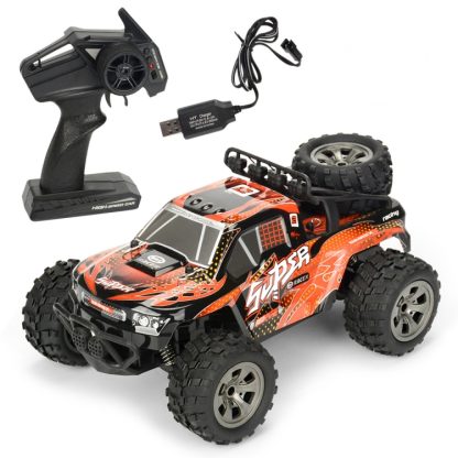 MGRC Charging Remote Control Car 2.4G Wireless Remote Control Four-Way Cross-Country Climbing Car 1:18 Car Model( Orange