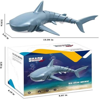 T11 Electric Wireless Remote Control Simulation Can Launch Shark Remote Control Boat Educational Toy(Black) - Image 3