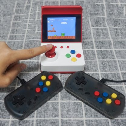 Mini FC Game Console Retro Double Joystick Handheld Game Console, Product color: Red+Controllers - Image 2