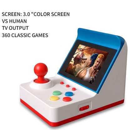 Mini FC Game Console Retro Double Joystick Handheld Game Console, Product color: Red+Controllers - Image 3