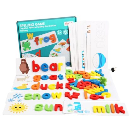 SD016-0 English Letters Spelling Word Games Children Educational Toys Early Education Wooden Puzzles