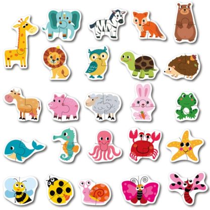 SD005 Children Enlighten Early Education 3D Wooden Puzzle Toy(Animals) - Image 2