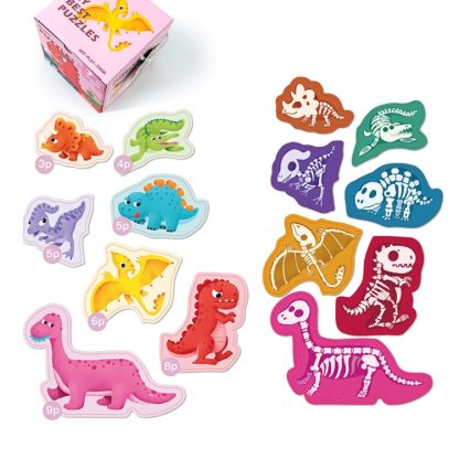 MQY-002 Children Educational Early Double-sided Cognition Large Size Jigsaw Puzzle Toy(Dinosaur)