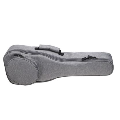 UK-12 23 Inch Ukulele Storage Bag Plus Cotton Padded Anti-Fall Backpack(Light Grey) - Image 2