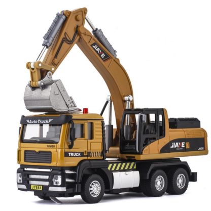 Jiaye Simulation Alloy 1:50 Scale Engineering Car Model Children Toy Car(Excavator)