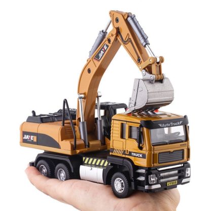 Jiaye Simulation Alloy 1:50 Scale Engineering Car Model Children Toy Car(Excavator) - Image 2