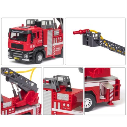 Jiaye Simulation Alloy 1:50 Scale Engineering Car Model Children Toy Car(Ladder Car) - Image 3