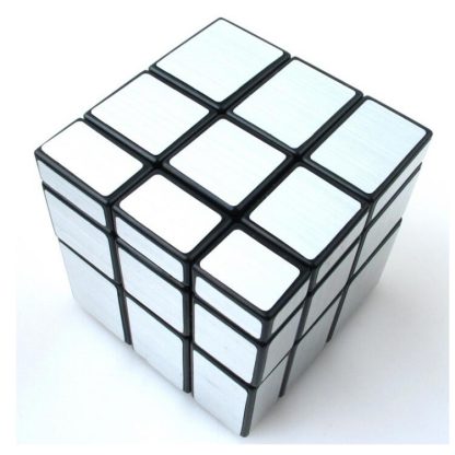 Mirror Bright and Smooth Magic Cube Children Educational Toys(Black Bottomed Silver) - Image 2