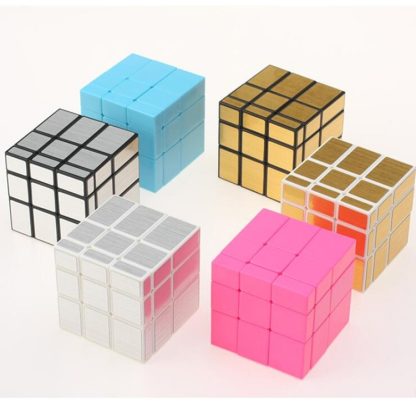 Mirror Bright and Smooth Magic Cube Children Educational Toys(Black Bottomed Silver) - Image 3