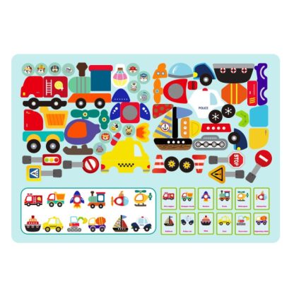 Magnetic Puzzle Children Early Education Magnetic Stick Toy(Traffic) - Image 2