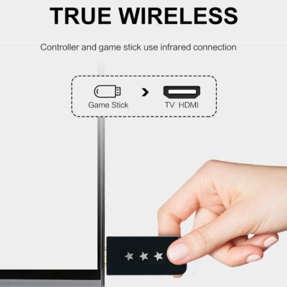 Y2-HD HDMI TV Mini Wireless Game Console Double Players Game Machine Built-In 612 Games - Image 3