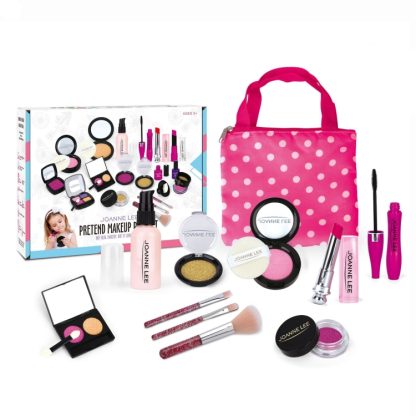 Children Cosmetics Toy Set Simulation Girl Make-up Pretend Play Toys, Style: 11 PCS / Set Polka Dot Bag